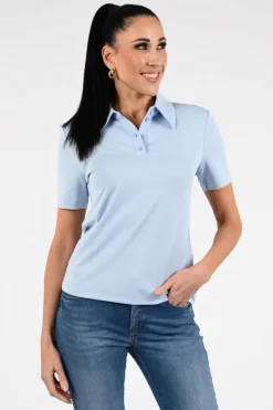 Marc Cain AA 53.02 J14 Polo Licht blauw