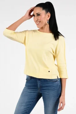 Marc Cain AA 48.34 J50 T-shirt driekwart mouw Geel