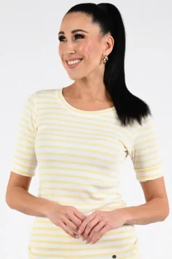 Marc Cain AA 48.09 J90 T-shirt korte mouw Geel