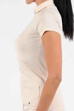 Marc Cain AA 48.55 J14 T-shirt korte mouw Zand