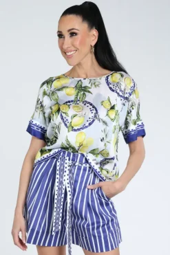 Marc Cain AA 51.12 W03 Blouse korte mouw Wit