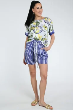 Marc Cain AA 51.12 W03 Blouse korte mouw Wit