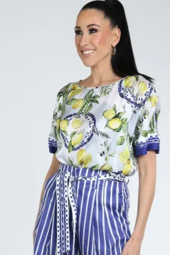 Marc Cain AA 51.12 W03 Blouse korte mouw Wit
