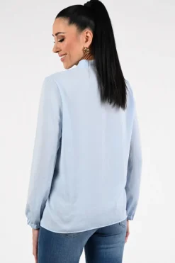 Marc Cain AA 51.03 W39 Blouse lange mouw Licht blauw
