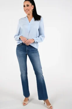 Marc Cain AA 51.03 W39 Blouse lange mouw Licht blauw