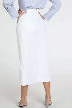 Marc Cain AC 71.32 D64 Rok recht lang Wit