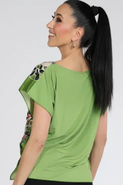 Marc Cain AC 55.24 J56 Blouse korte mouw Groen