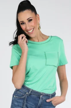 Marc Cain AC 48.27 J15 T-shirt korte mouw Groen