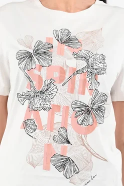 Marc Cain AC 48.10 J18 T-shirt korte mouw Off white