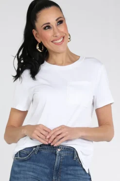 Marc Cain AC 48.27 J15 T-shirt korte mouw Wit