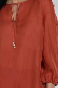 Marc Cain AC 51.40 W86 Blouse lange mouw Vicuna