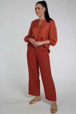 Marc Cain AC 51.40 W86 Blouse lange mouw Vicuna