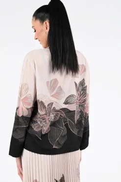 Marc Cain AC 51.08 W07 Blouse lange mouw Zwart