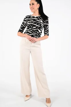 Marc Cain AR 48.38 J10 T-shirt driekwart mouw Zwart