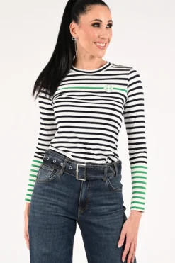 Marc Cain AR 48.07 J90 T-shirt lange mouw Donker groen