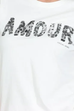 Marc Cain AS 48.20 J26 Pull korte mouw Off white