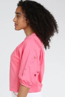 Marc Cain AS 48.63 J84 T-shirt driekwart mouw Cyclaam