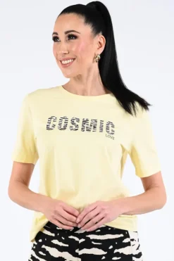 Marc Cain AS 48.20 J25 T-shirt korte mouw Geel