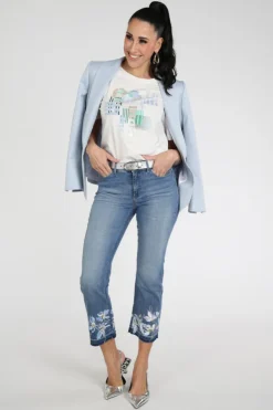 Marc Cain AS 48.20 J36 T-shirt korte mouw Off white