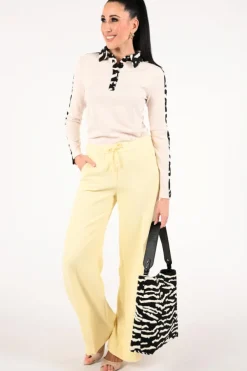 Marc Cain AS 53.06 J10 T-shirt lange mouw Beige
