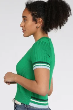 Marc Cain AS 41.20 M67 Pull korte mouw Groen