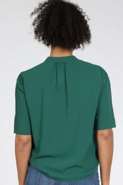 Marc Cain AS 51.12 W70 Blouse lange mouw Donker groen
