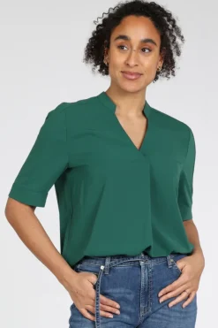 Marc Cain AS 51.12 W70 Blouse lange mouw Donker groen