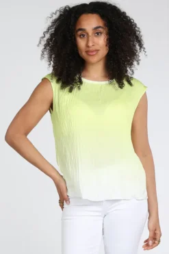 Marc Cain AS 61.13 W65 Blouse mouwloos Geel