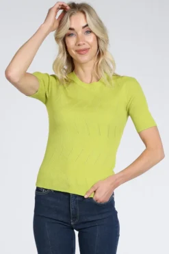 Marc Cain BC 41.11 M52 Pull korte mouw Lime