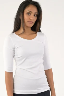 Marc Cain +E 48.09 J50 T-shirt korte mouw Wit