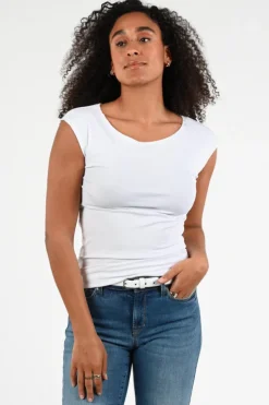 Marc Cain +E 48.37 J14 T-shirt korte mouw Wit