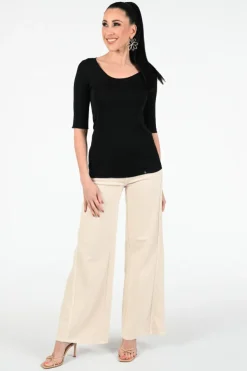Marc Cain +E 48.69 J14 T-shirt korte mouw Zwart