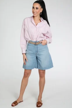 MaxMara dozono mm10422 Short Blue denim