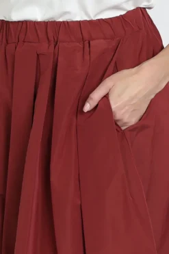 MaxMara formica mm10007 Rok wijd lang Cerise