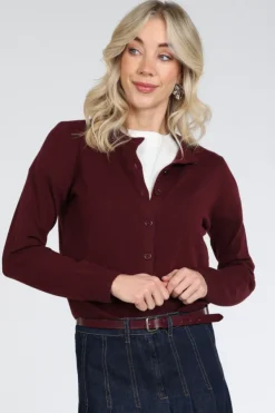 MaxMara Nebbia mm12050 Vest Bordeauxrood