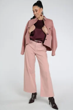 MaxMara Zona mm13103 Blouse korte mouw Bordeauxrood