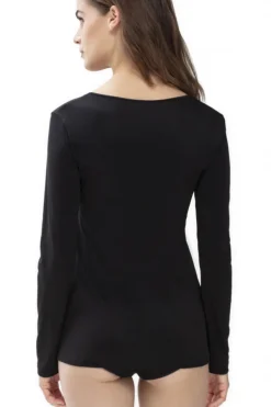 MEY Emotion56202 T-shirt long sleeve zwart
