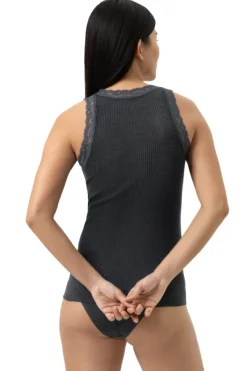 MEY Wool Expressive1110067 Top antraciet