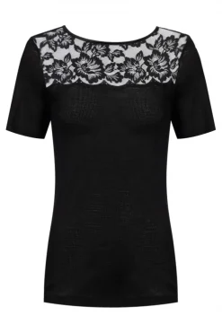 MEY Wool Love66014 T-shirt zwart