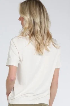 Monari 410467 Blouse korte mouw Champagne