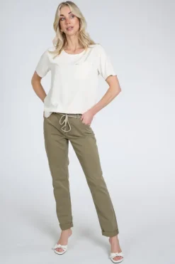 Monari 410467 Blouse korte mouw Champagne