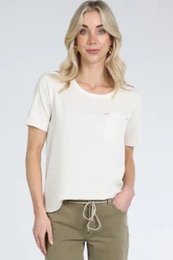 Monari 410467 Blouse korte mouw Champagne