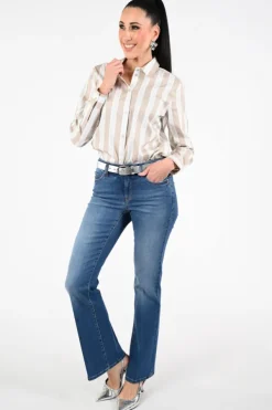 Monari 809634 Blouse lange mouw Beige