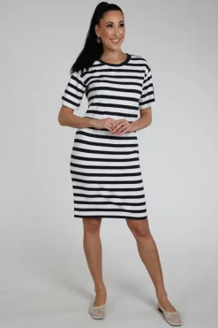 Monari 410633 Jurk korte mouw Marine