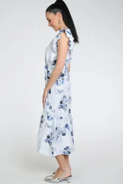 Monari 410778 Jurk mouwloos Blauw