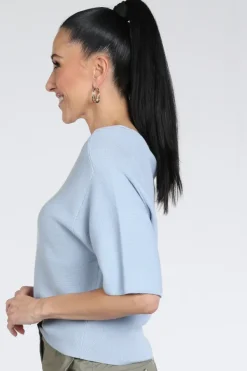 Monari 409948 Pull korte mouw Licht blauw