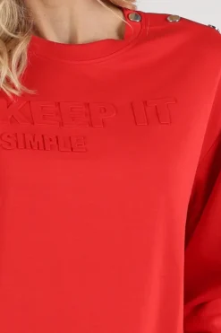 Monari 410102 Sweater Rood