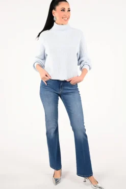 Monari 809637 Trui turtle neck Licht blauw