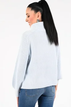 Monari 809637 Trui turtle neck Licht blauw