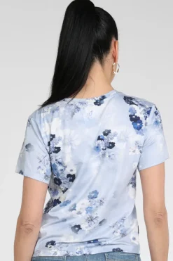 Monari 410777 T-shirt korte mouw Blauw